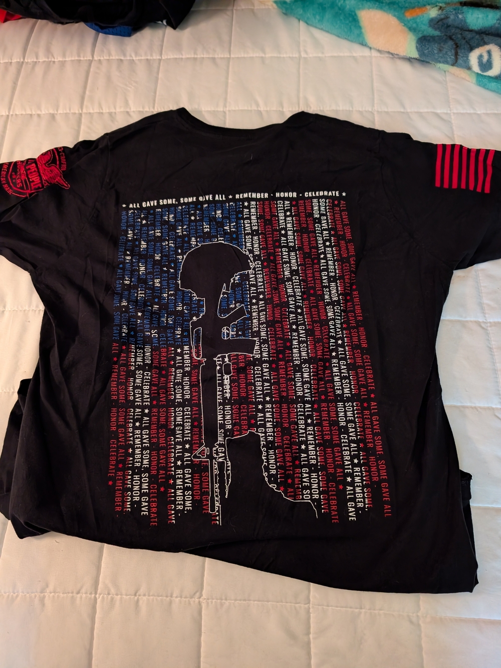 Black Patriotic Flag Graphic Tee